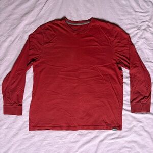 Eddie Bauer Long Sleeve Tee Crimson/Red Men’s XL